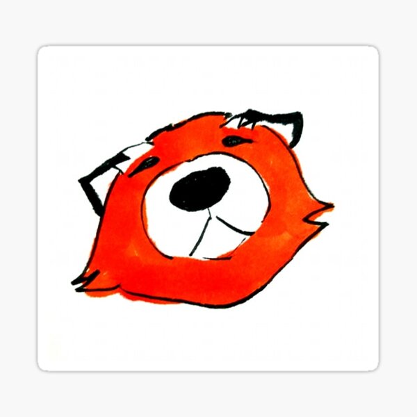 sniff snuff fox Sticker