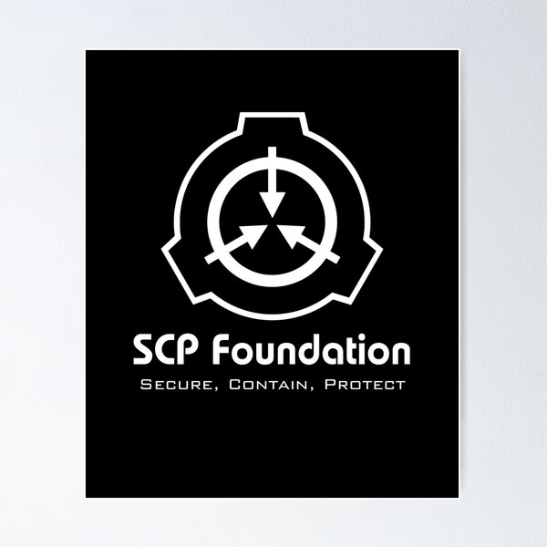 SCP logo Poster for Sale by AlmaFa123