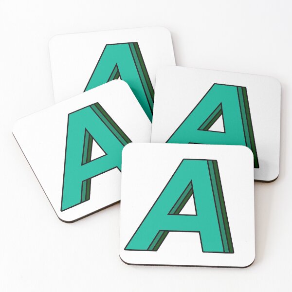 Item preview, green A  designed and sold by Amanda Kirkpatrick.