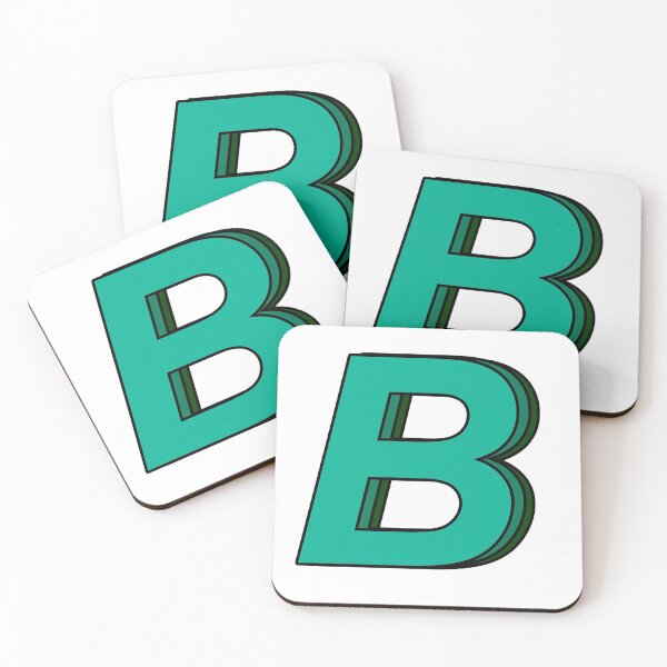 Item preview, green B designed and sold by Amanda Kirkpatrick.