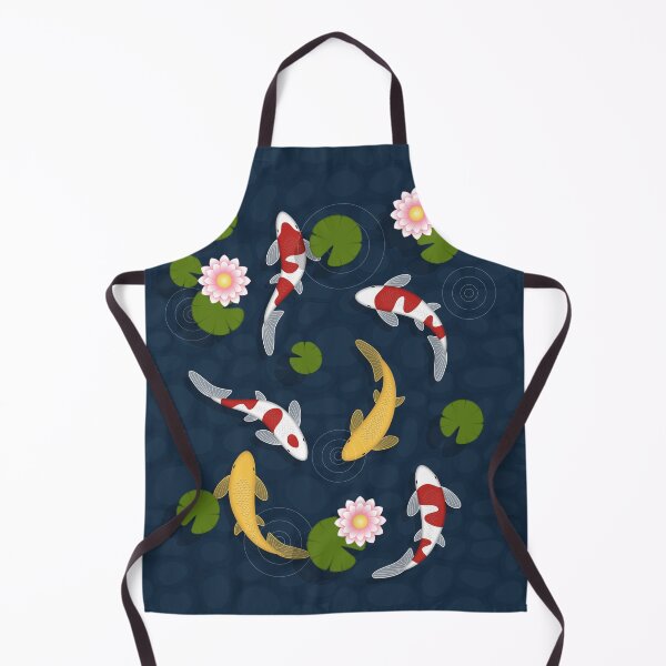 Japanese Koi Fish Pond Apron