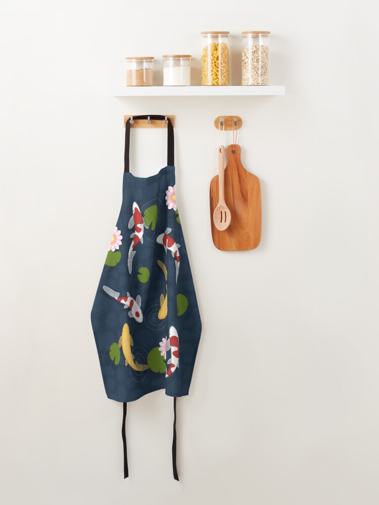 Alternate view of Japanese Koi Fish Pond Apron