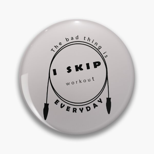 Item preview, Funny Workout Text - I Skip Everyday designed and sold by CreativTEES !.