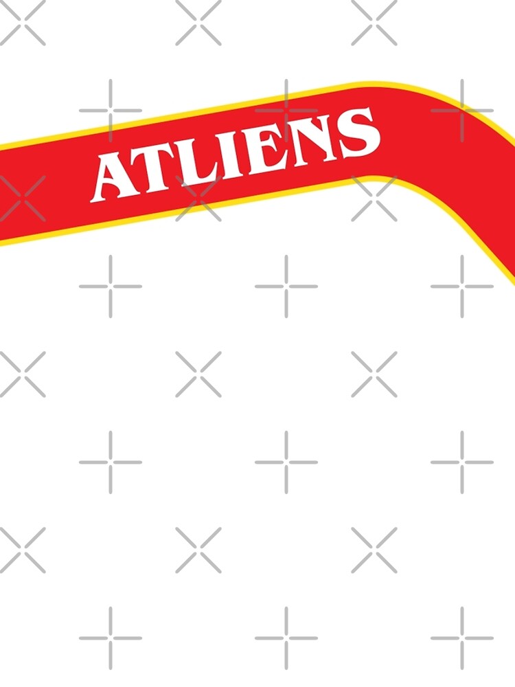 Atliens Stripe On White T Shirt 100% Cotton Atlanta Basketball Hawks Braves  Falcons United Itp