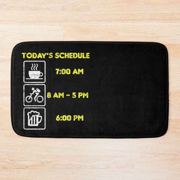 Item preview, Funny Bicycle Schedule Biker Cycling MTB BMX GIft Design designed and sold by AlphaDist2.
