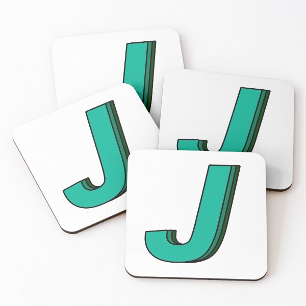 Item preview, green J designed and sold by Amanda Kirkpatrick.