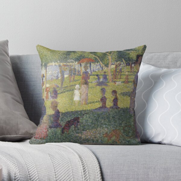 A Sunday Afternoon on the Island of La Grande Jatte Throw Pillow