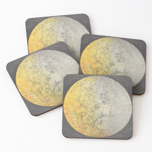 Item preview, Vintage German Lunar Map designed and sold by Gin  Neko.