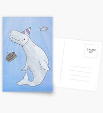 Birthday Beluga Postcards