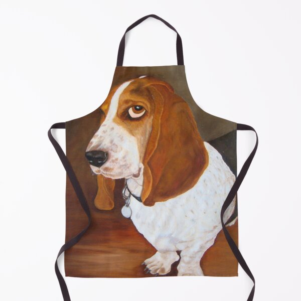 Item preview, Basset Hound Dog Portrait. Droopy Ears and Huge Paws. designed and sold by KarenZuk.
