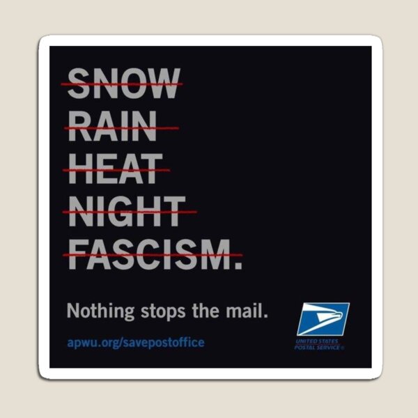 NOTHING CAN STOP US POSTAL SERVICE Magnet