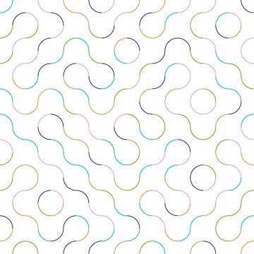 Artwork thumbnail, Excitedly Inoffensive Mercury (blues, greens and yellow outlines) by Ana Ulin