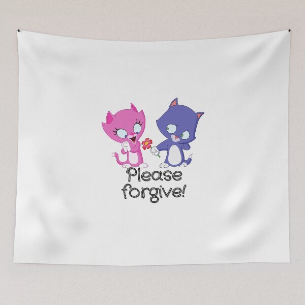Item preview, in love kitten giving his girlfriend a flower :please forgive! designed and sold by Freeshstyle.