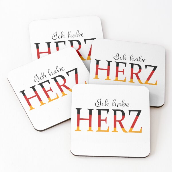 Item preview, Ich habe Herz ( I have Heart) in German colors  designed and sold by PandLcreations.