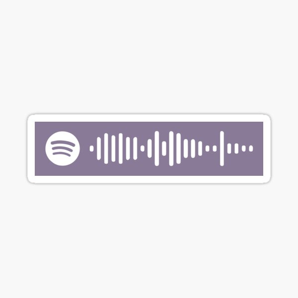 Bébé par Justin Bieber Spotify Scan Code Sticker