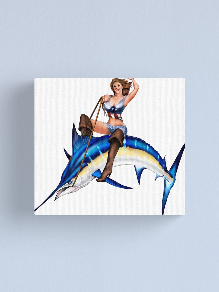 Fishing Pinup Girl - Tarpon-Permit-Bonefish Art Print for Sale by Mary  Tracy