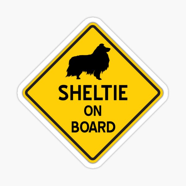 Sheltie on Board Sticker