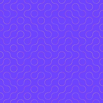 Artwork thumbnail, Excitedly Inoffensive Mercury (outlines on purple) by Ana Ulin