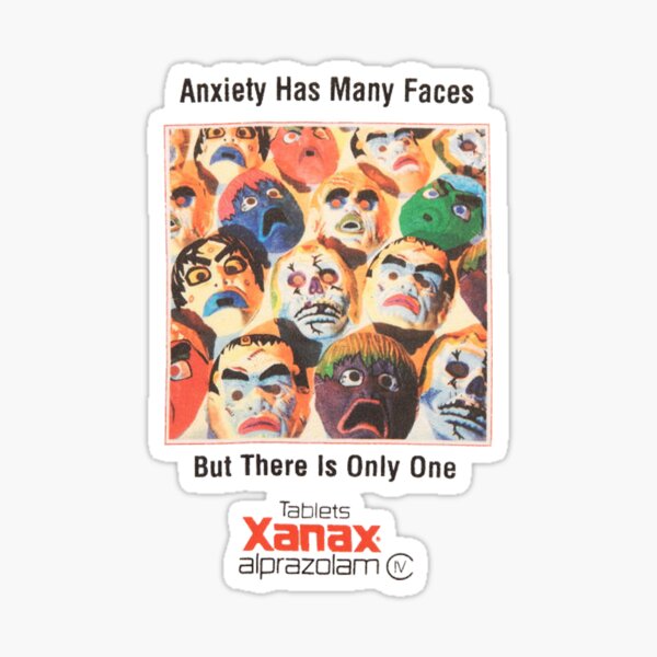 Item preview, Xanax has many faces designed and sold by twofrogsonelog.