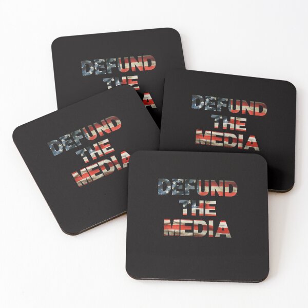 Item preview, Defund The Media Retro Vintage American Flag designed and sold by TallOne-apparel.