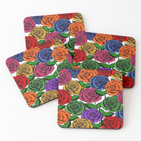 Item preview,  Mexican Roses Floral Art colorful designed and sold by Tetete.