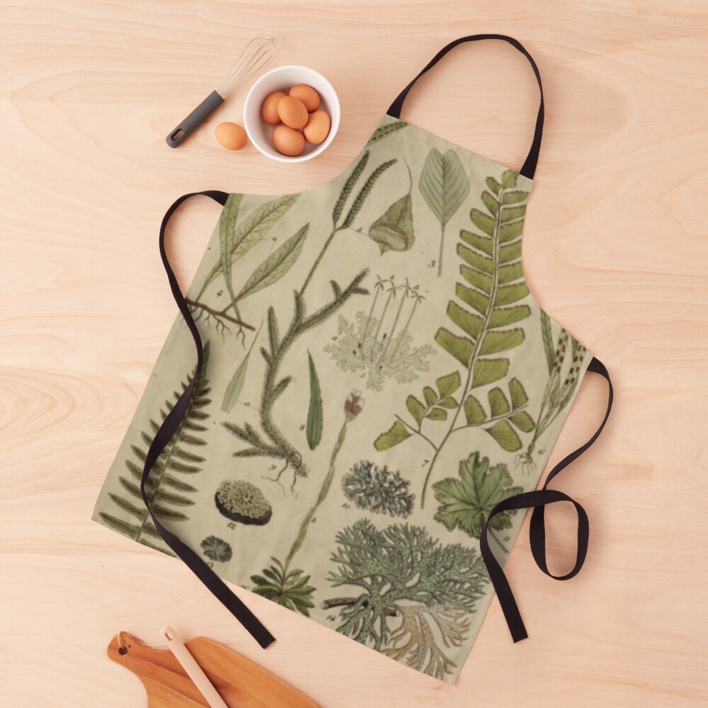 Ferns And Lichen Apron