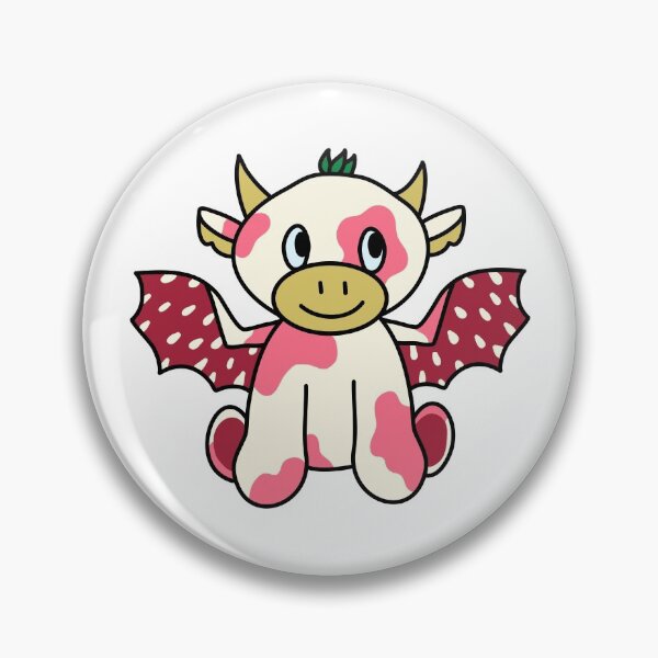 Item preview, Strawberry Cow Dragon designed and sold by skylarkdesigns.