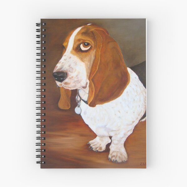 Item preview, Basset Hound Dog Portrait. Droopy Ears and Huge Paws. designed and sold by KarenZuk.