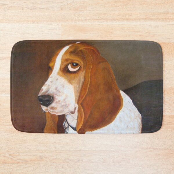 Item preview, Basset Hound Dog Portrait. Droopy Ears and Huge Paws. designed and sold by KarenZuk.