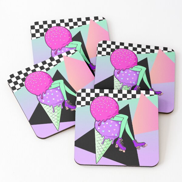 Item preview, Happy Ice cream day! Roller Skate Ice Cream Vaporwave designed and sold by Mieko  Kawasaki.