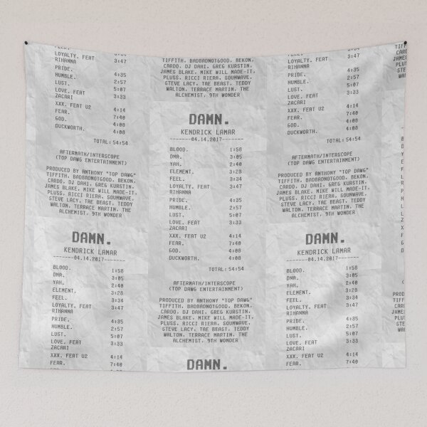Item preview, Kendrick Lamar Receipt  designed and sold by chicnleesh.