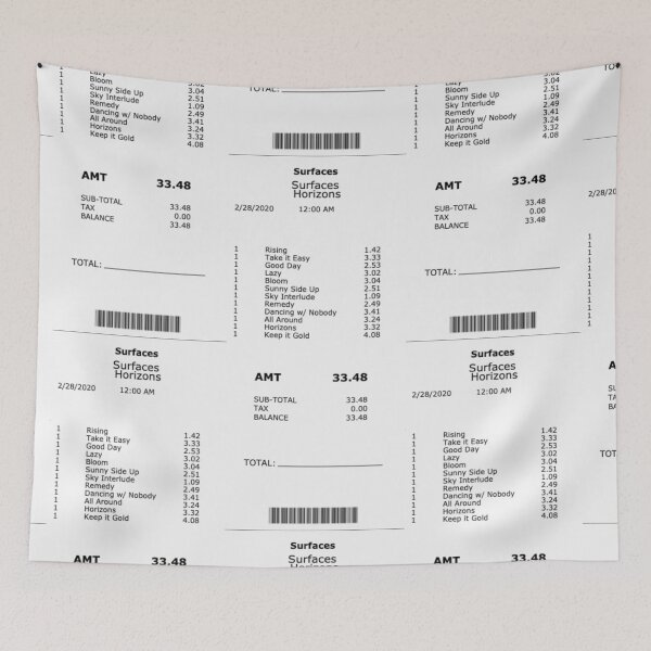 Item preview, Surfaces  Receipt  designed and sold by chicnleesh.
