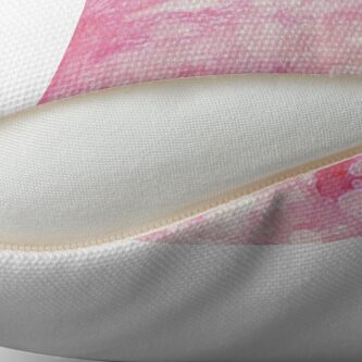 Alternate view of Pink watercolor splatters Throw Pillow