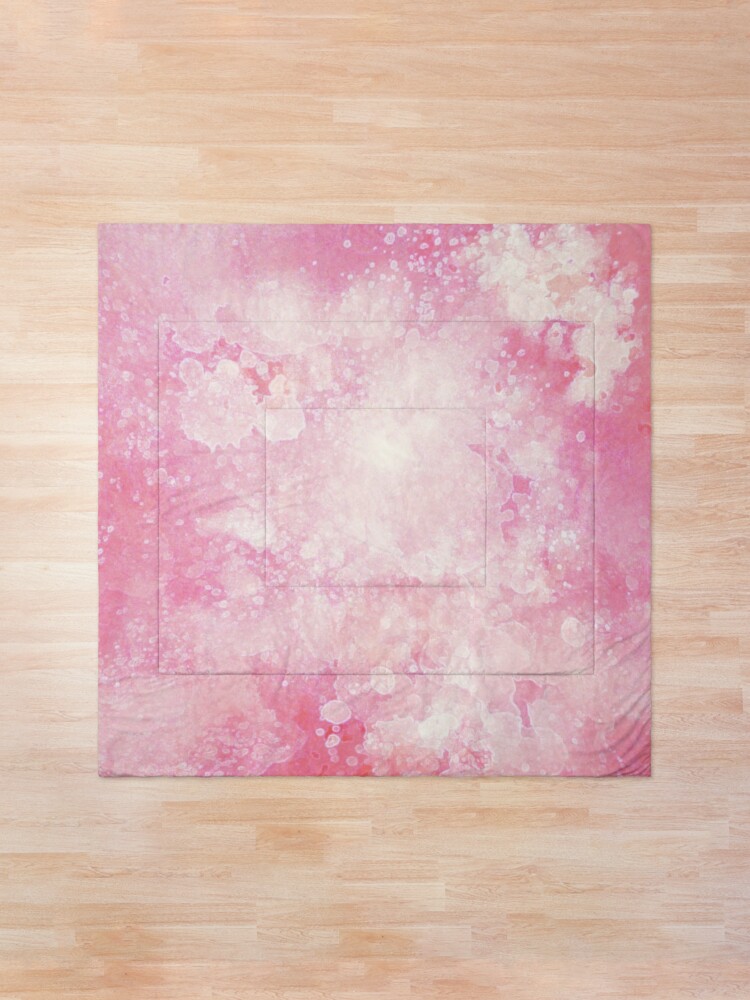 Alternate view of Pink watercolor splatters Comforter