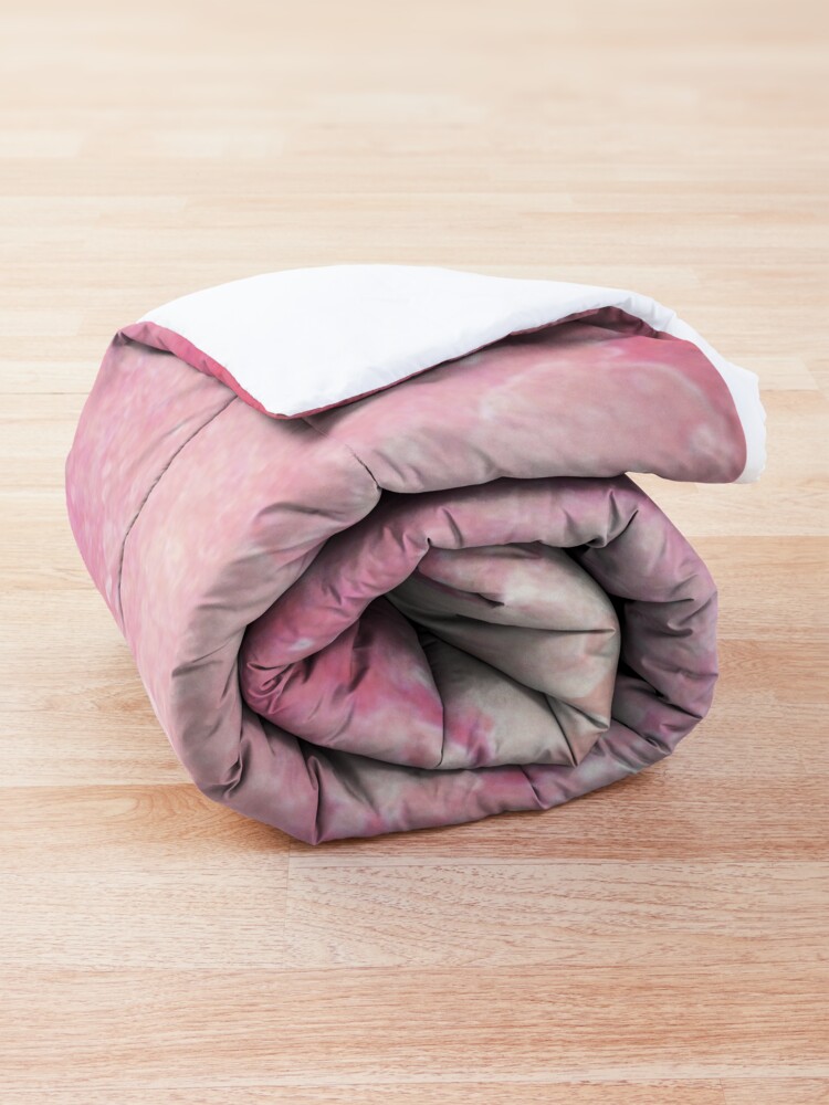 Alternate view of Pink watercolor splatters Comforter