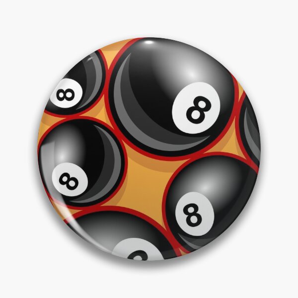 Item preview, Billiards Black 8 Ball 8-Ball yellow orange designed and sold by Draculaura2009.