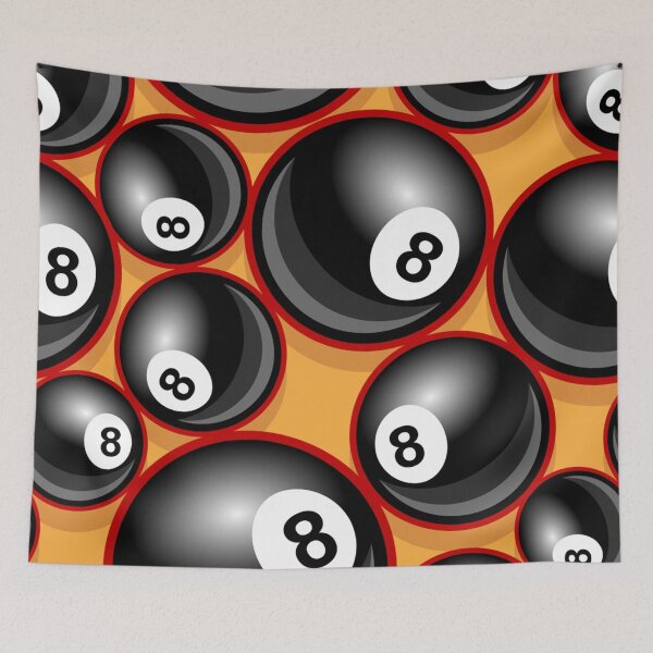 Artikelvorschau, Billard Schwarz 8 Ball 8-Ball gelb orange entworfen und verkauft von Draculaura2009.