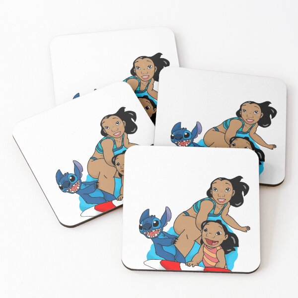 Aperçu de l'œuvre Lilo & Stitch Surf Sticker créée et vendue par Hori Shop.