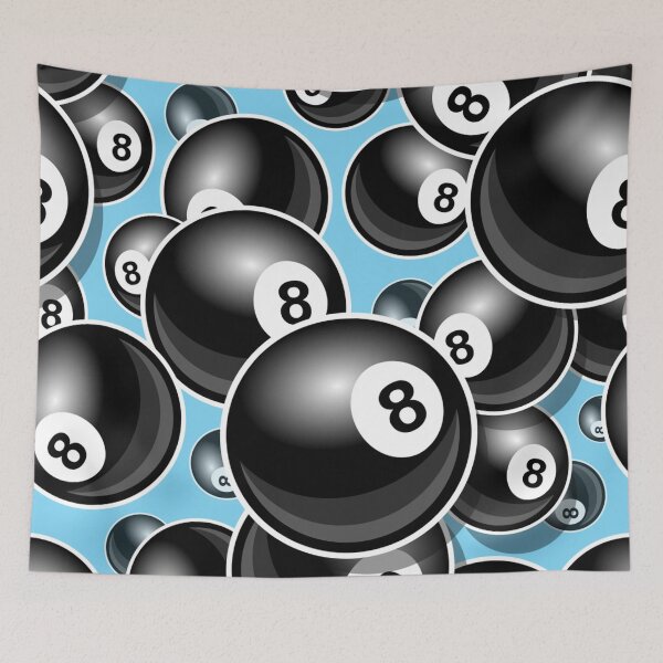 Artikelvorschau, Billard Schwarz 8 Ball 8-Ball blau entworfen und verkauft von Draculaura2009.
