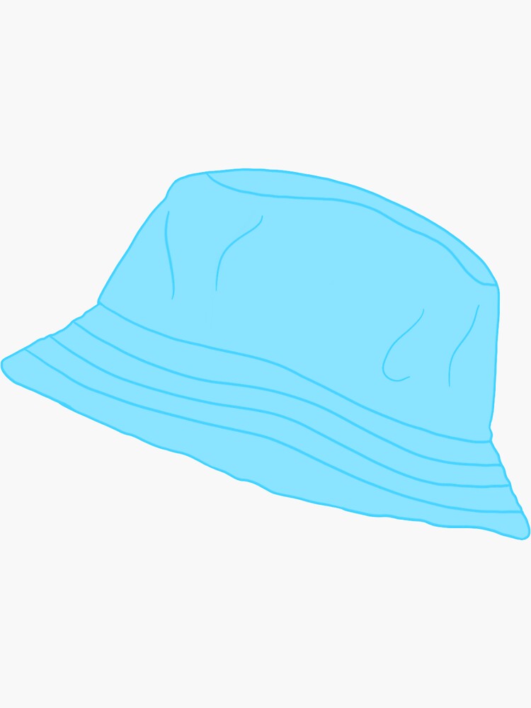 "Blue vsco bucket hat" Sticker for Sale by itzheidi Redbubble