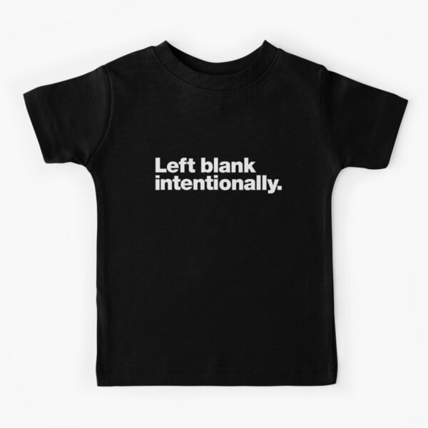  Blank Kids T Shirts