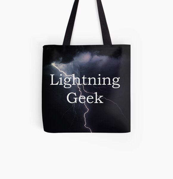 Lightning Geek All Over Print Tote Bag