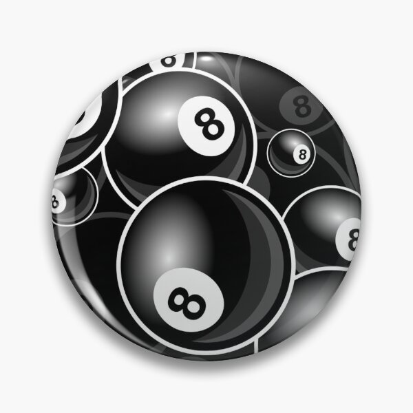 Item preview, Billiards Black 8 Ball 8-Ball black and white designed and sold by Draculaura2009.