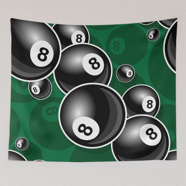 Artikelvorschau, Pool, Spiel, Queue-Stick, Ball, Billard, 8 Ball, Snooker, Billardtisch, Magie, Taschengrün entworfen und verkauft von Draculaura2009.