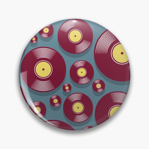Item preview, Records Turntable DJ Dee Jay Record Player Vinyl Pattern designed and sold by Draculaura2009.