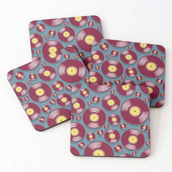 Item preview, Records Turntable DJ Dee Jay Record Player Vinyl Pattern designed and sold by Draculaura2009.