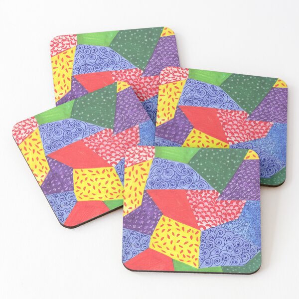 Item preview, Colorful abstract patterns  designed and sold by nabilarcraft.