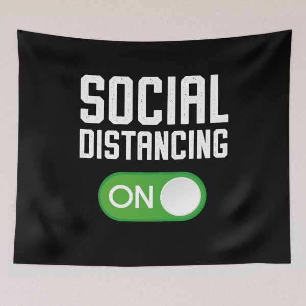 Item preview, Social Distancing ON Virus Gift Mask Nerd designed and sold by teeseeds.