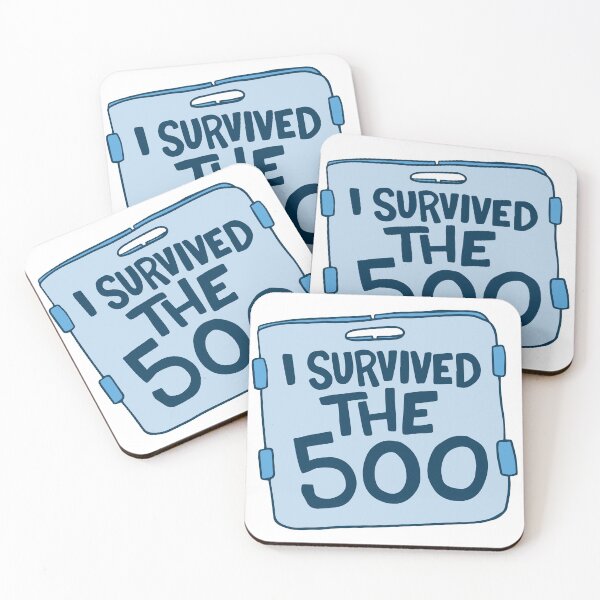 Item preview, I Survived the 500 Swimming Sticker designed and sold by DavidAlan.