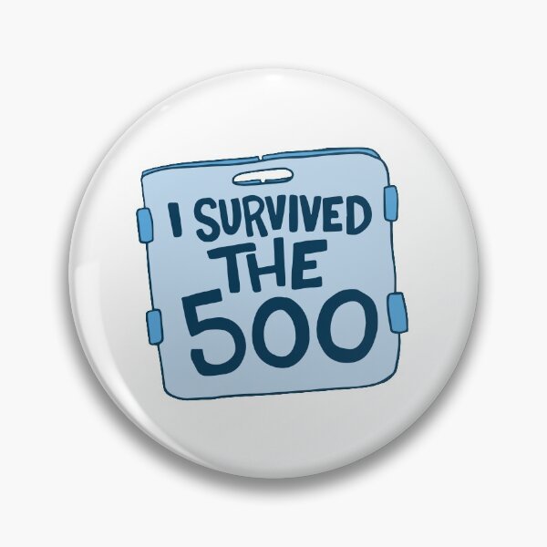 Item preview, I Survived the 500 Swimming Sticker designed and sold by DavidAlan.